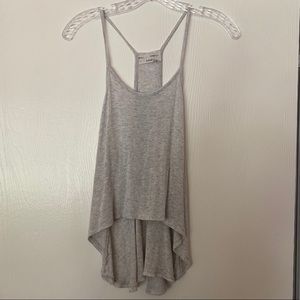 Light Grey High-Low Tank Top